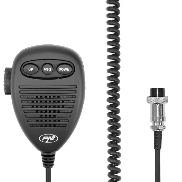 PNI MK8000 microphone CB 6 broches noir
