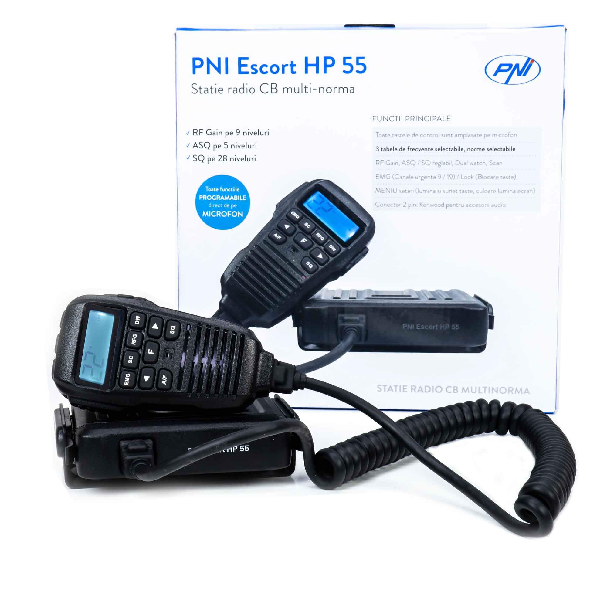 PNI Escort HP 55 radio CB compacte AM FM ASQ