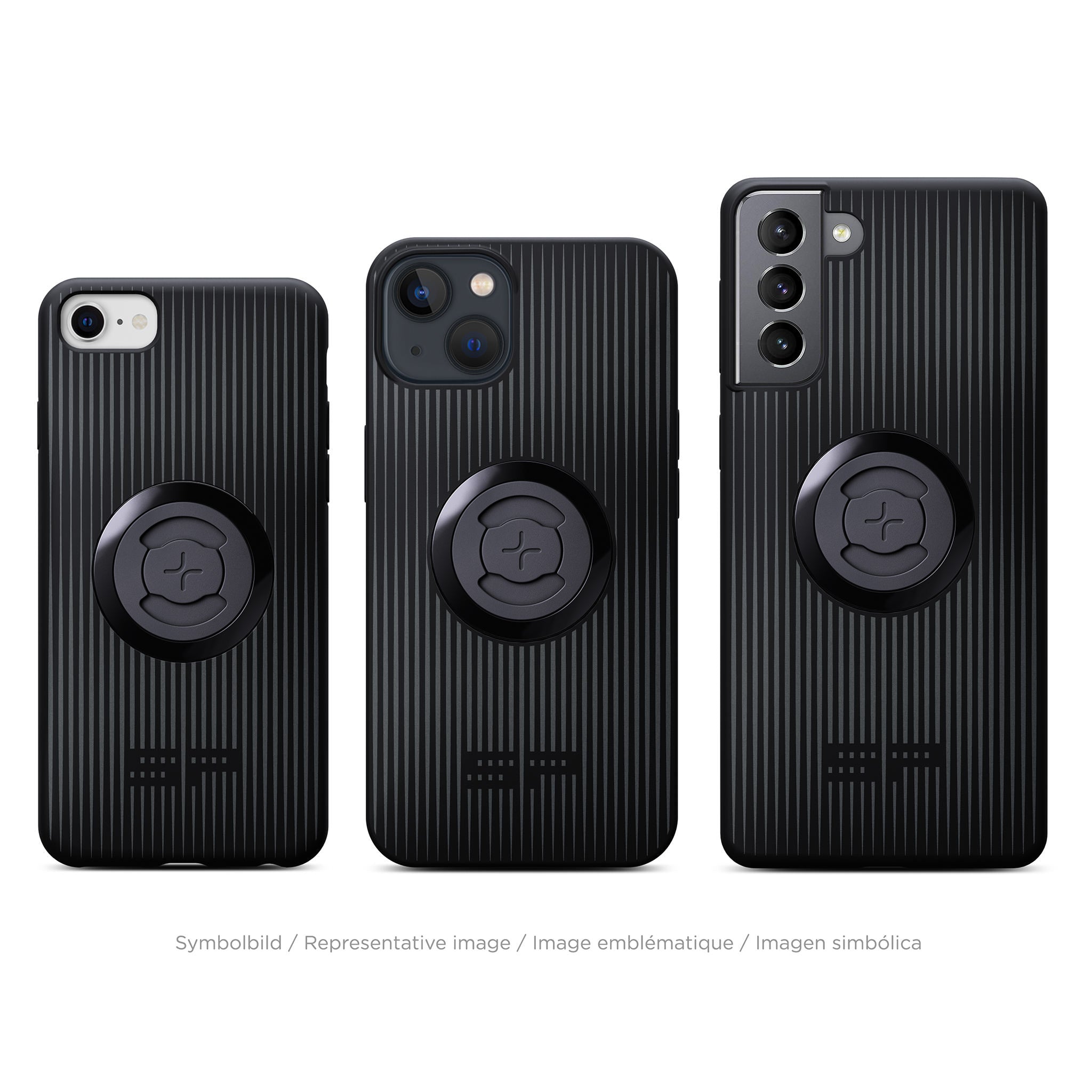SP Connect Striped Clear Coque iPhone 16 Pro Transparente Moto