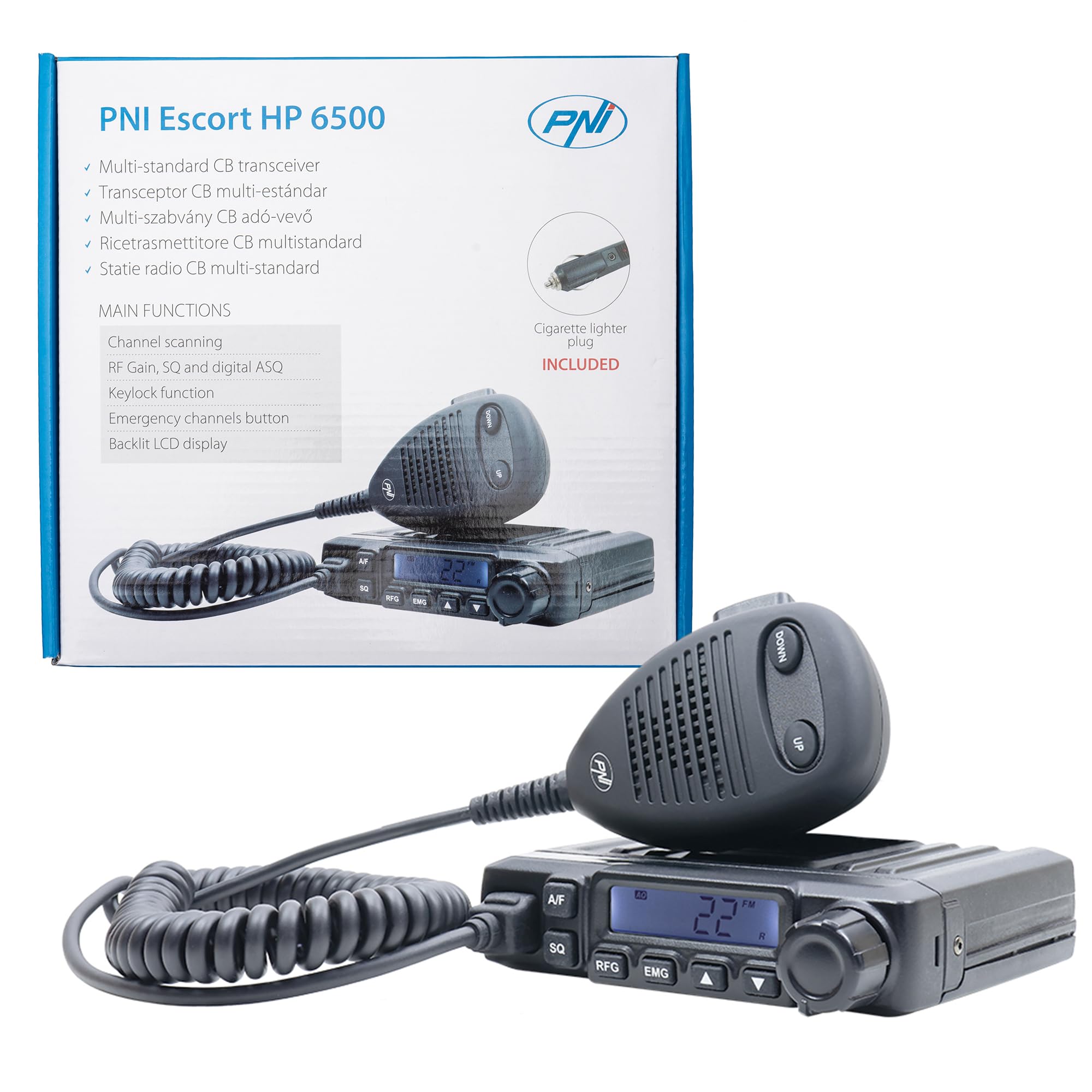 PNI Escorte HP 6500 station radio CB AM/FM 4W