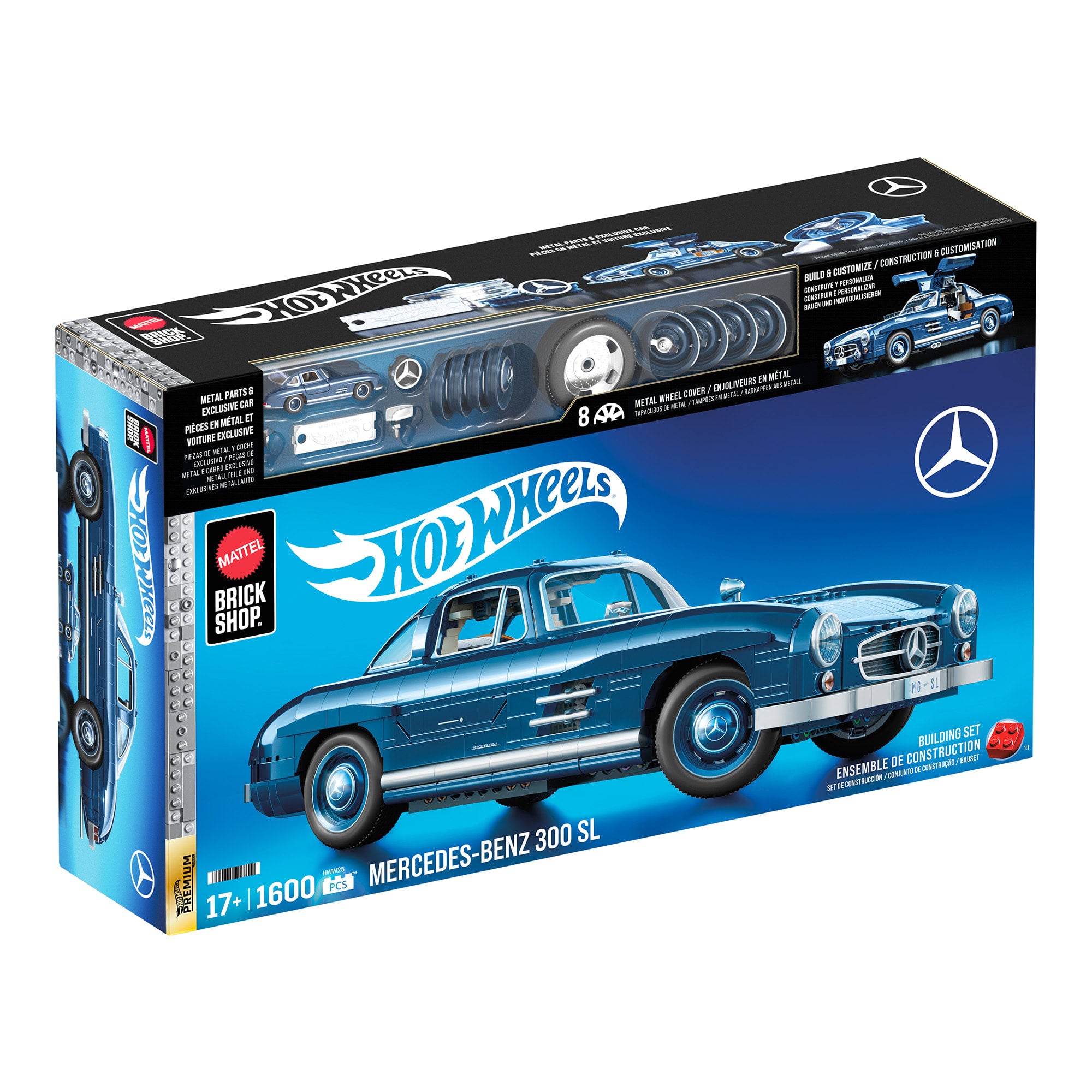 Hot Wheels Premium Mercedes 300 SL jeu de construction 1:12