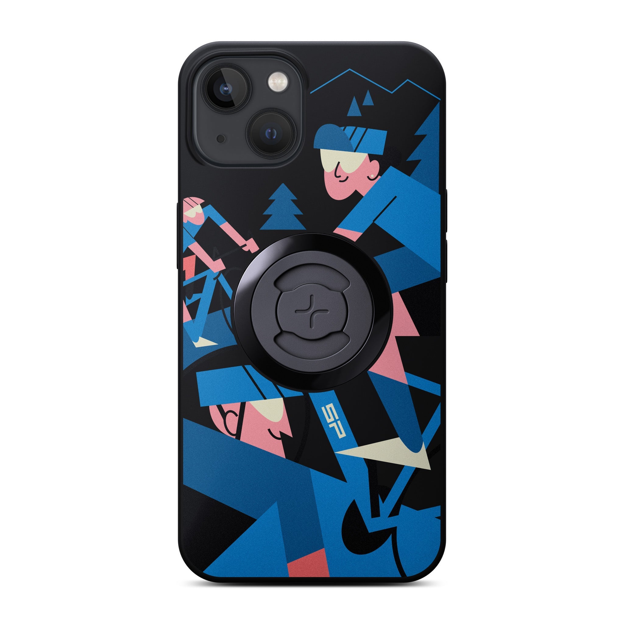 SP Connect 2Bros coque téléphone vélo moto bleu iPhone Samsung