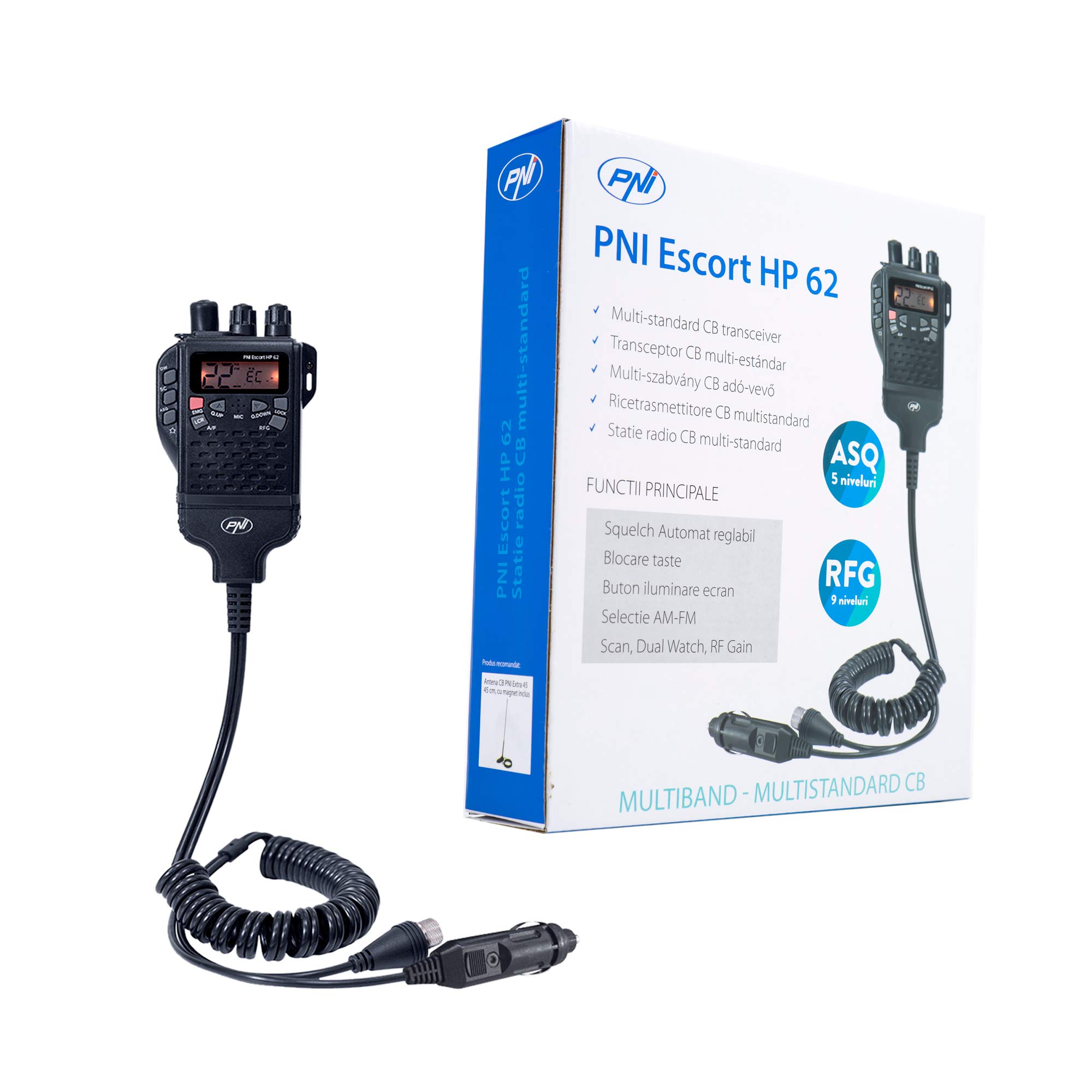 PNI Escort HP 62 radio CB portable 4W AM-FM