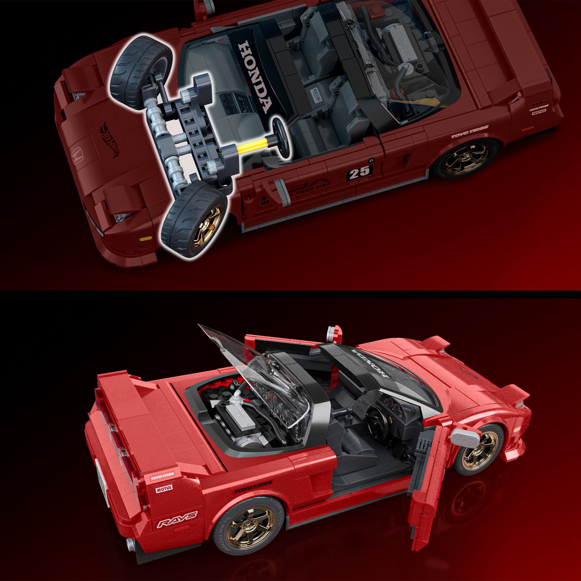 Mattel Brick Shop Hot Wheels Elite NSX 90 jeu construction