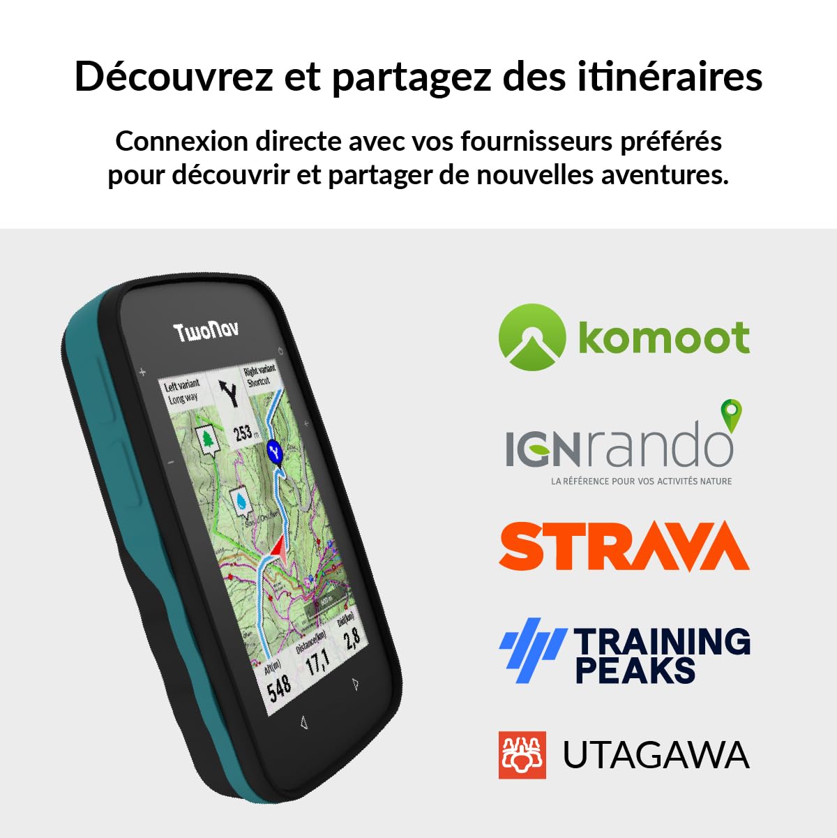 TwoNav Cross Plus 32 Go GPS velo VTT carte 5 dalles IGN