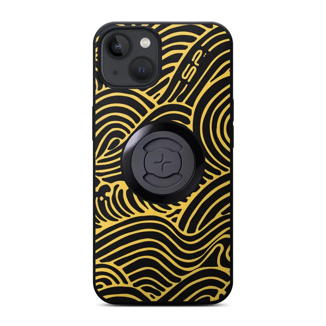 SP Connect Edition Waves coque téléphone jaune vélo