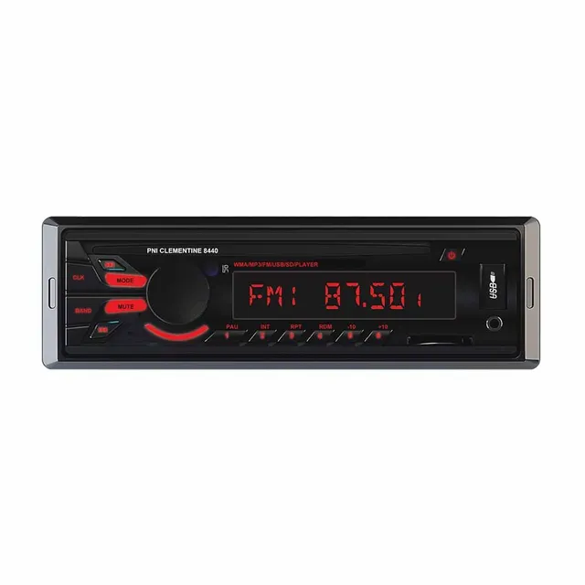PNI Clementine 8440 autoradio Noir USB SD AUX 4x45W
