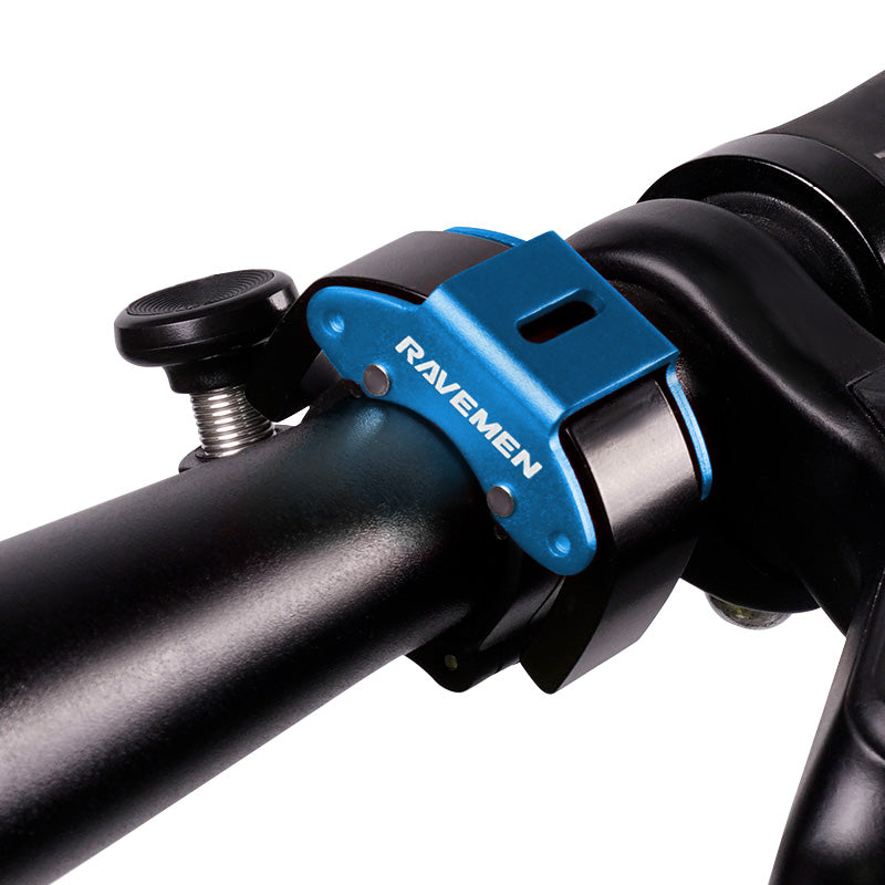 Ravemen Q4 sonnette vélo 100 dB noire guidon 22,2 mm