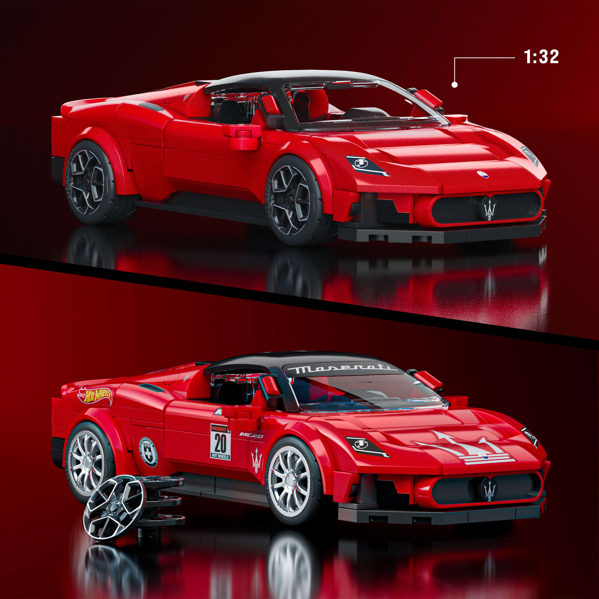 Hot Wheels Speed Series Maserati MC20 jeu de construction 1:32