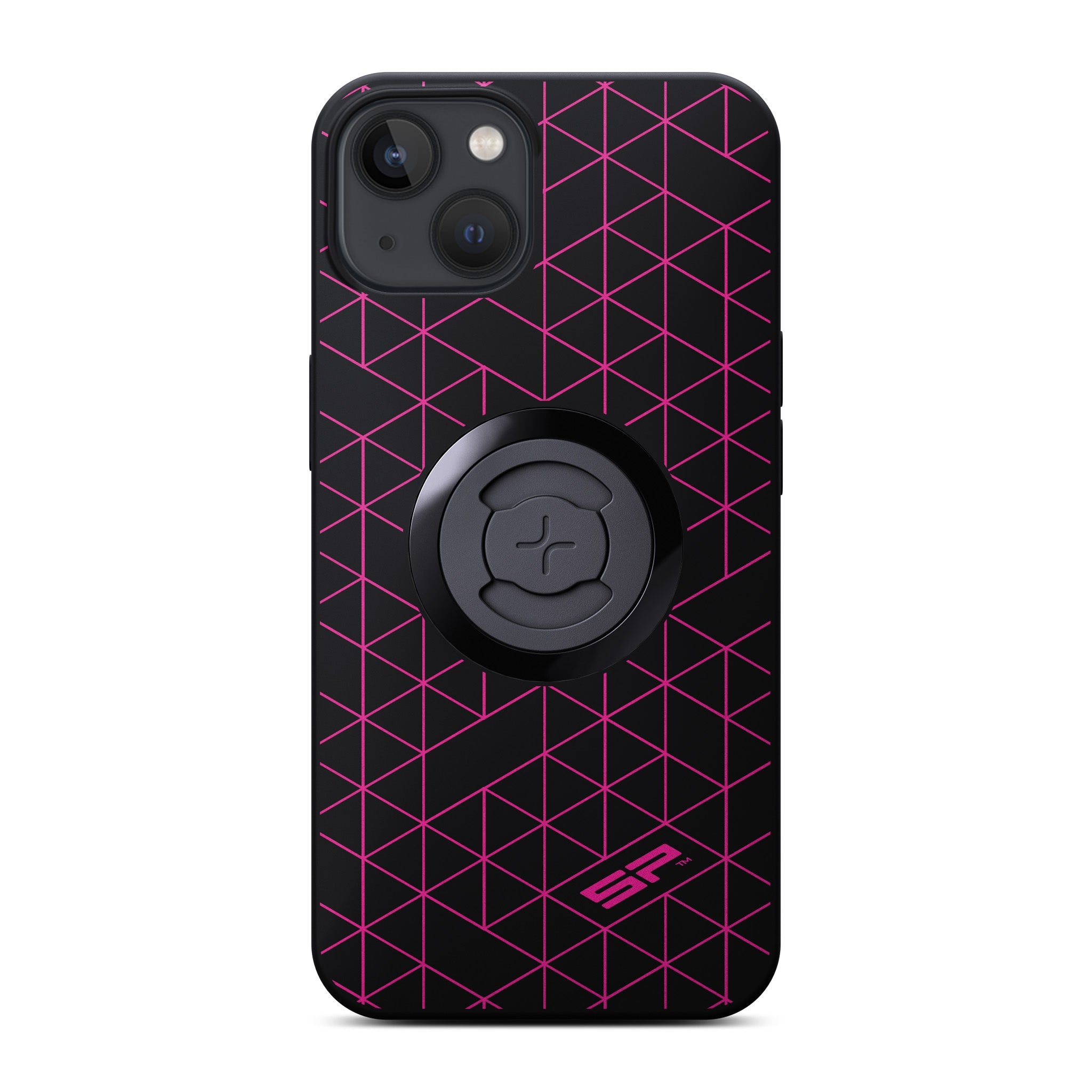SP Connect Grid rose coque iPhone Samsung Pixel vélo